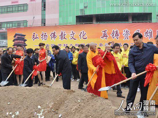 中国开封大相国寺重建资圣阁 复建“资圣熏风”神韵